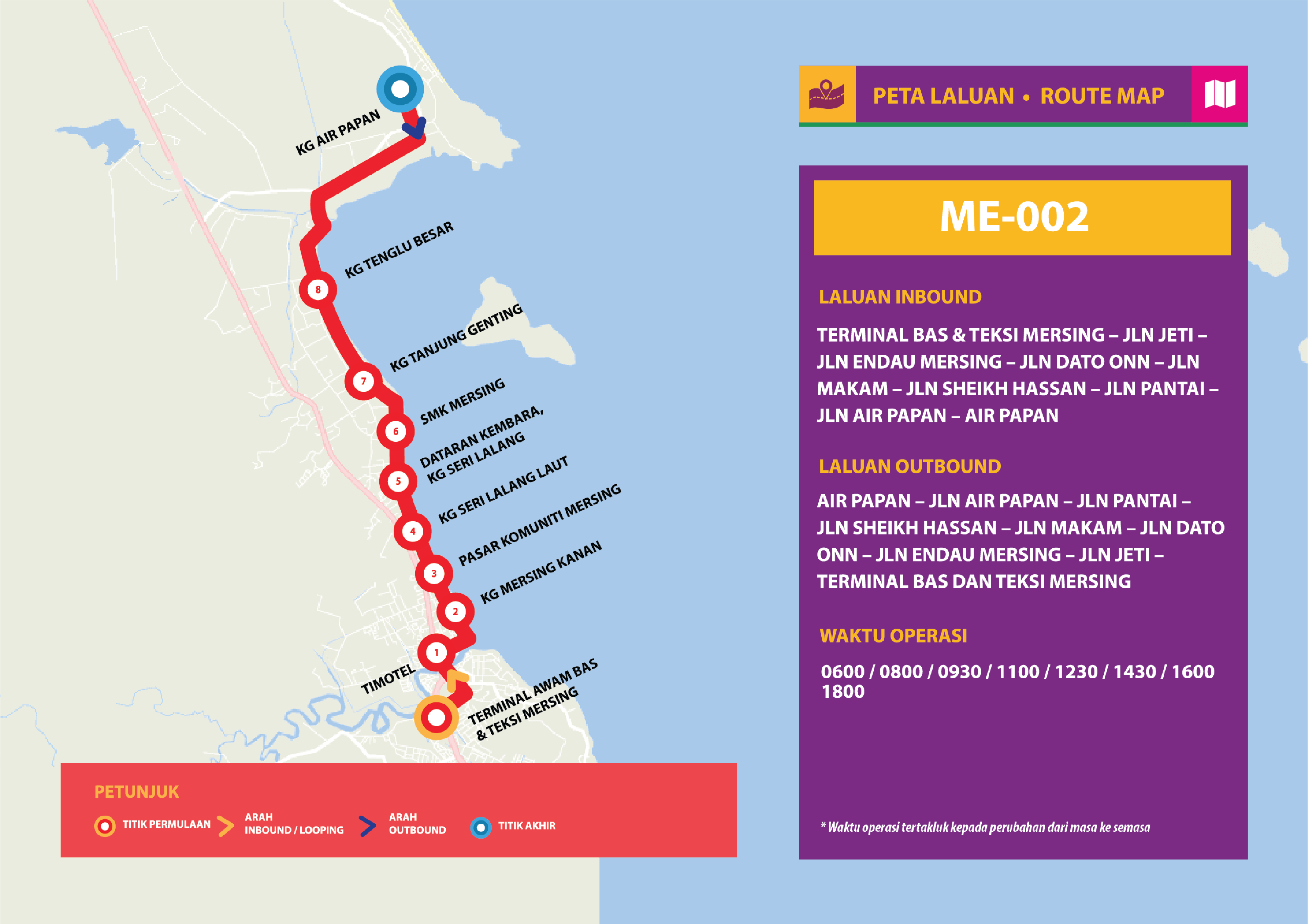 BMJ Route & Schedules (Mersing) - PAJ